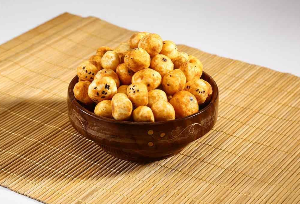 roasted makhana in a bowl